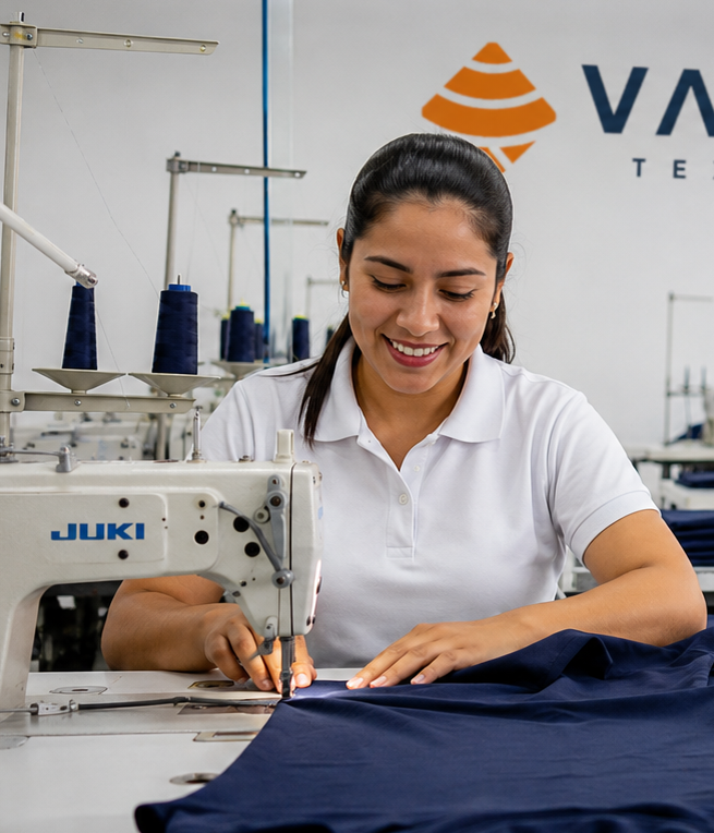 Detalle de tejido textil de alta calidad